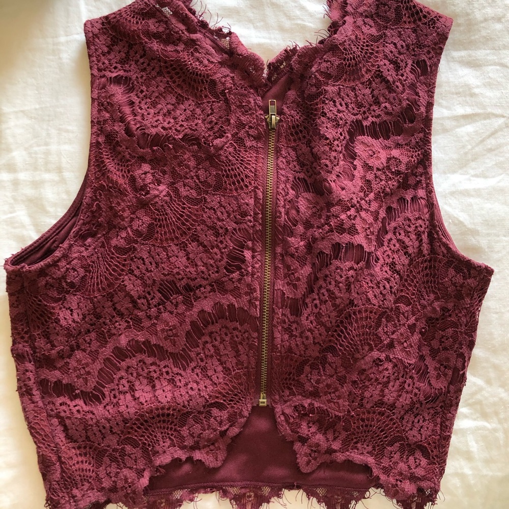 Lace crop top